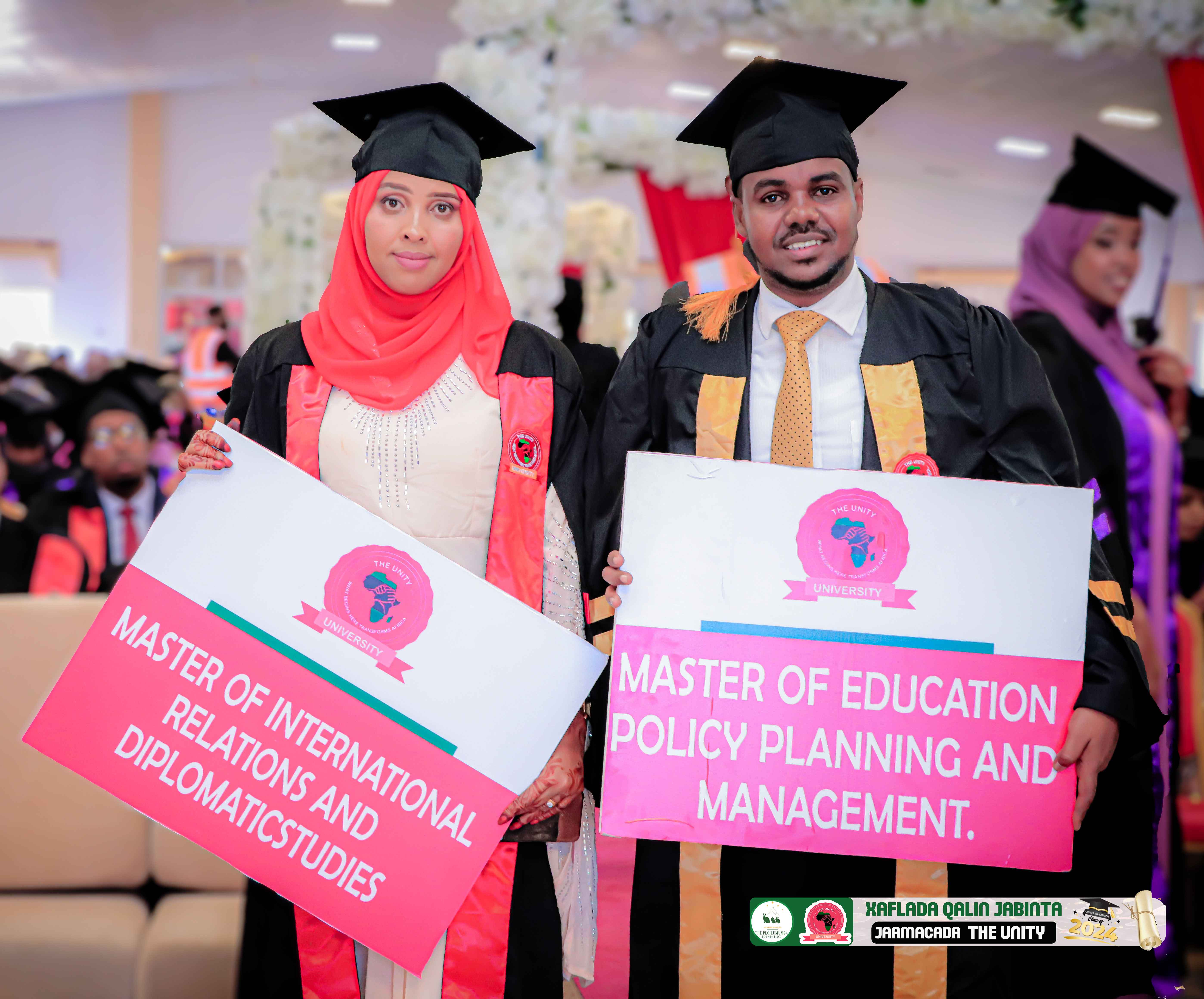 Graduates at The Unity University Liberia campus in Monrovia