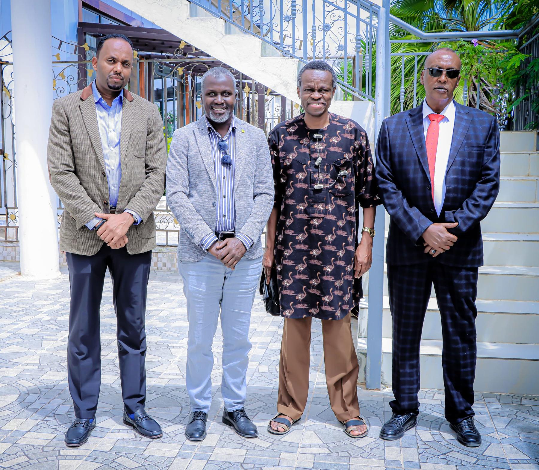 University leadership with partners